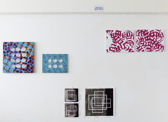 Philip Bradshaw, Installation view, Open Studio 2016